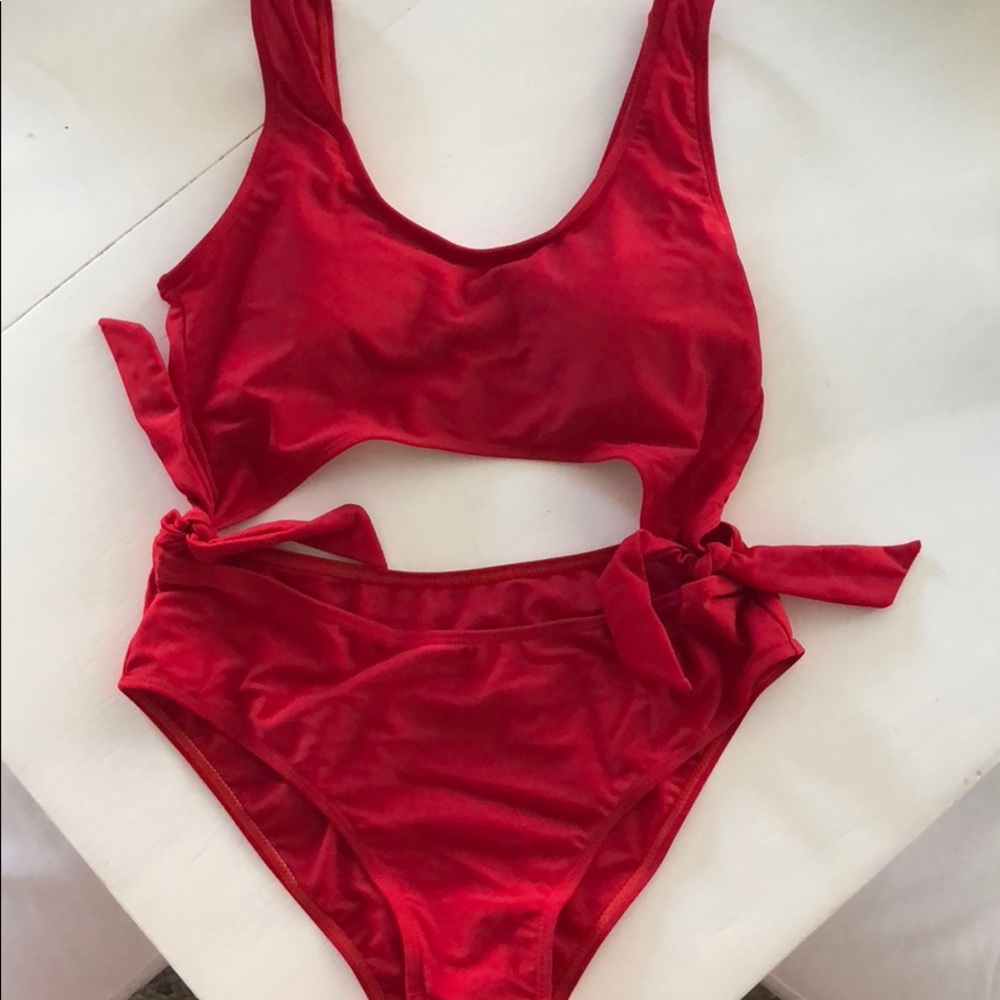 NWOT Red swimsuit